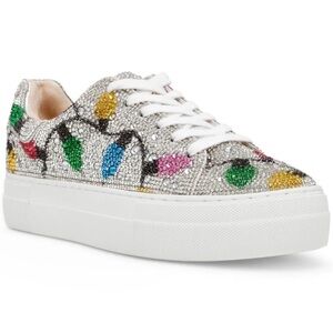 Betsey Johnson Women’s Sidney Platform Sneakers - Multi Lights, Sz 9.5
